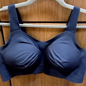 Seamless Navy Blue Women's Bra